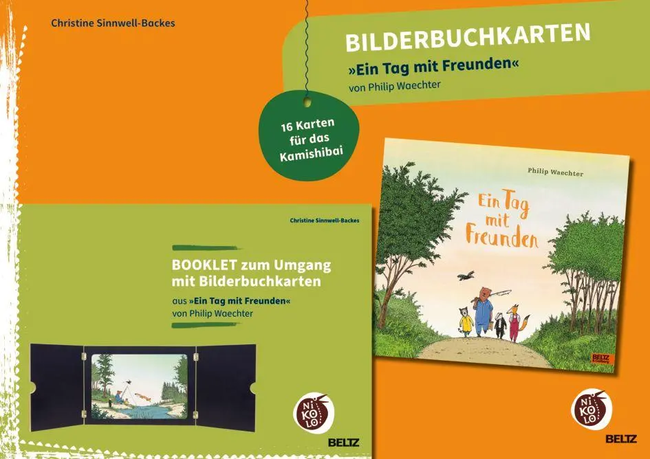 Cover: 4019172600310 | Bilderbuchkarten 'Ein Tag mit Freunden' von Philip Waechter | Box