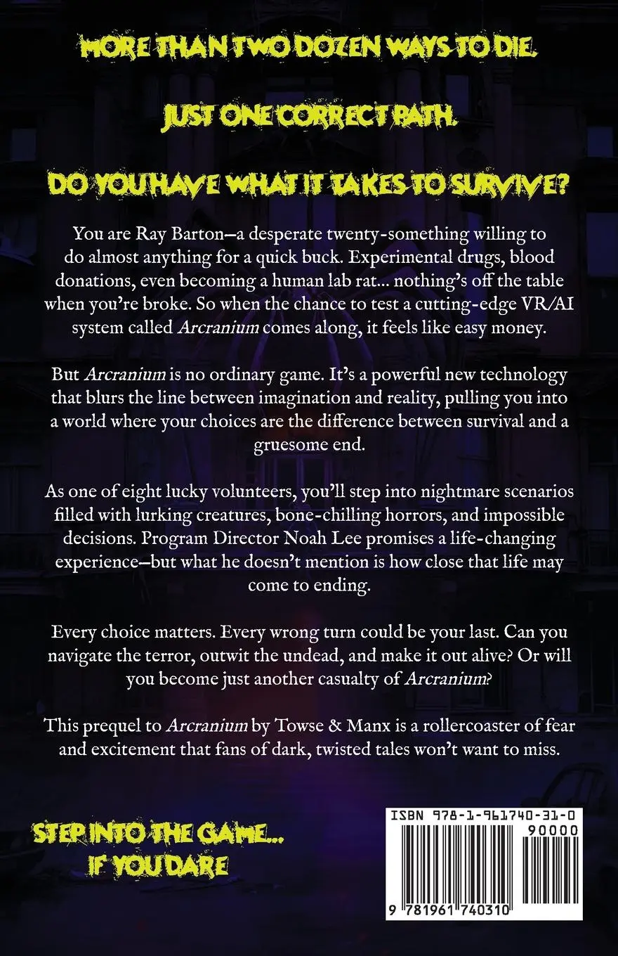 Rückseite: 9781961740310 | Try Not to Die in Arcranium | An Interactive Adventure | Manx (u. a.)