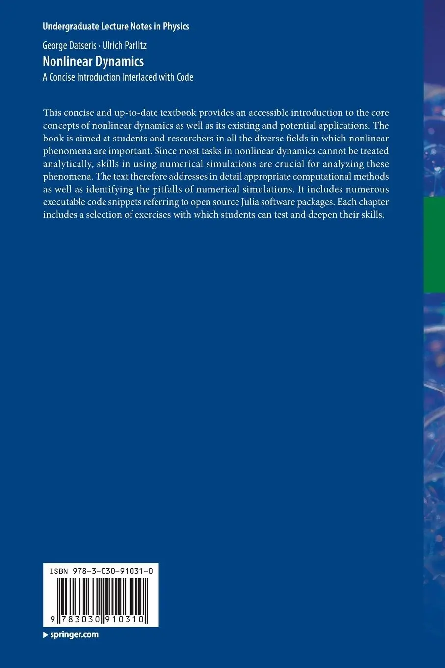 Rückseite: 9783030910310 | Nonlinear Dynamics | A Concise Introduction Interlaced with Code | xv