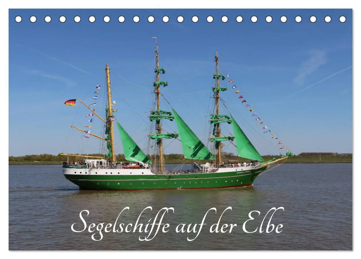 Cover: 9783457870310 | Segelschiffe auf der Elbe (Tischkalender 2026 DIN A5 quer),...
