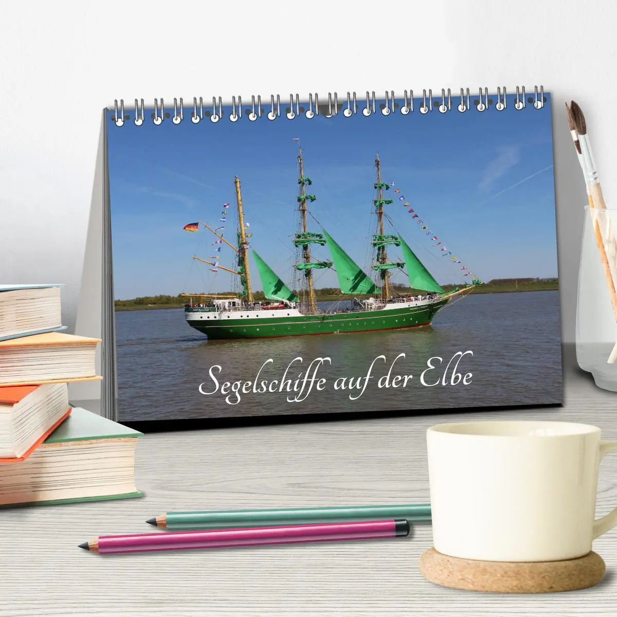Bild: 9783457870310 | Segelschiffe auf der Elbe (Tischkalender 2026 DIN A5 quer),...