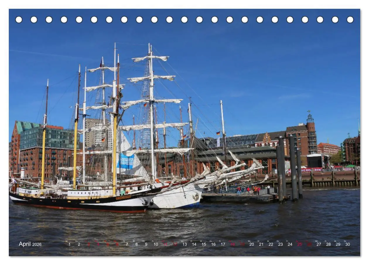 Bild: 9783457870310 | Segelschiffe auf der Elbe (Tischkalender 2026 DIN A5 quer),...