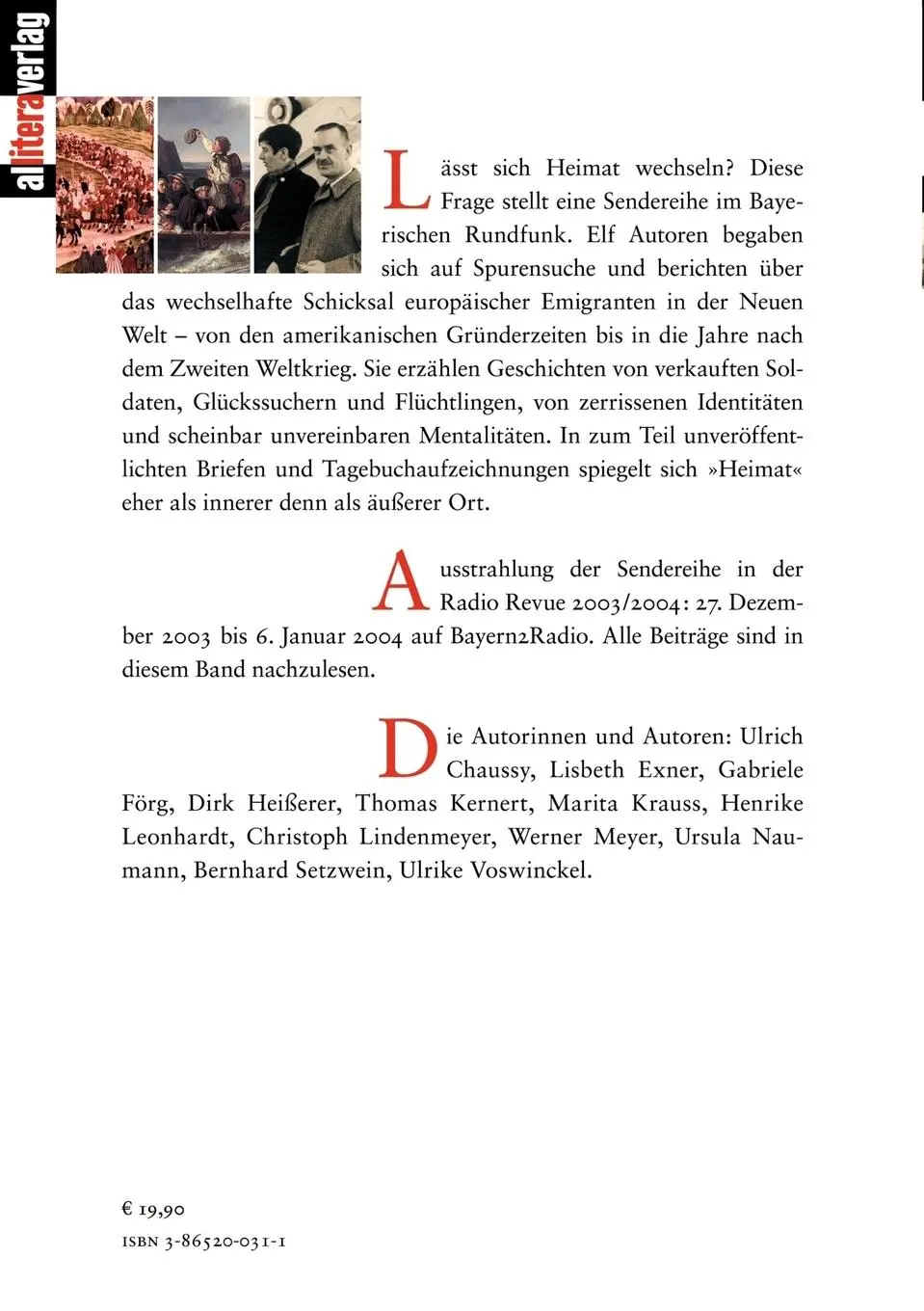 Rückseite: 9783865200310 | Überall und nirgends zu Hause | Gabriele Förg | Taschenbuch | Deutsch