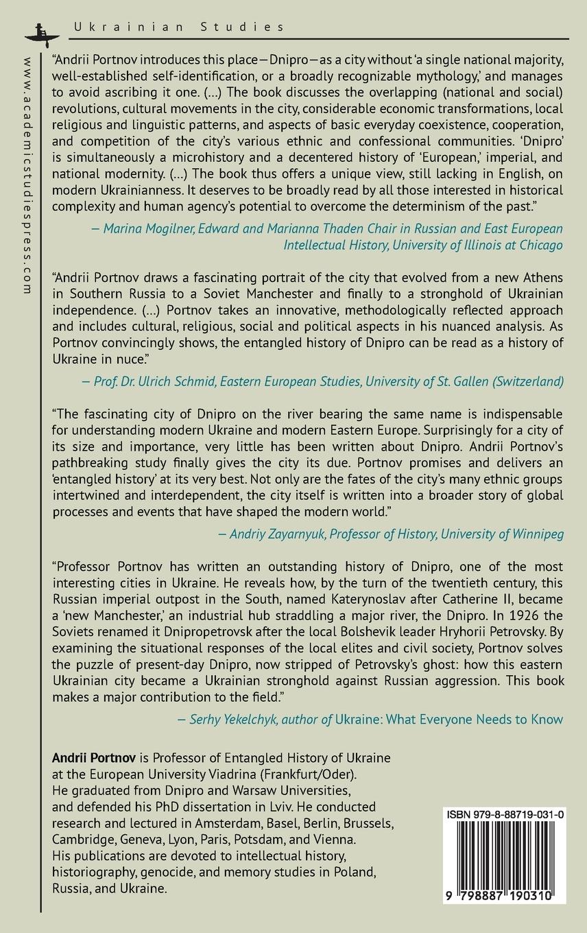 Rückseite: 9798887190310 | Dnipro | An Entangled History of a European City | Andrii Portnov