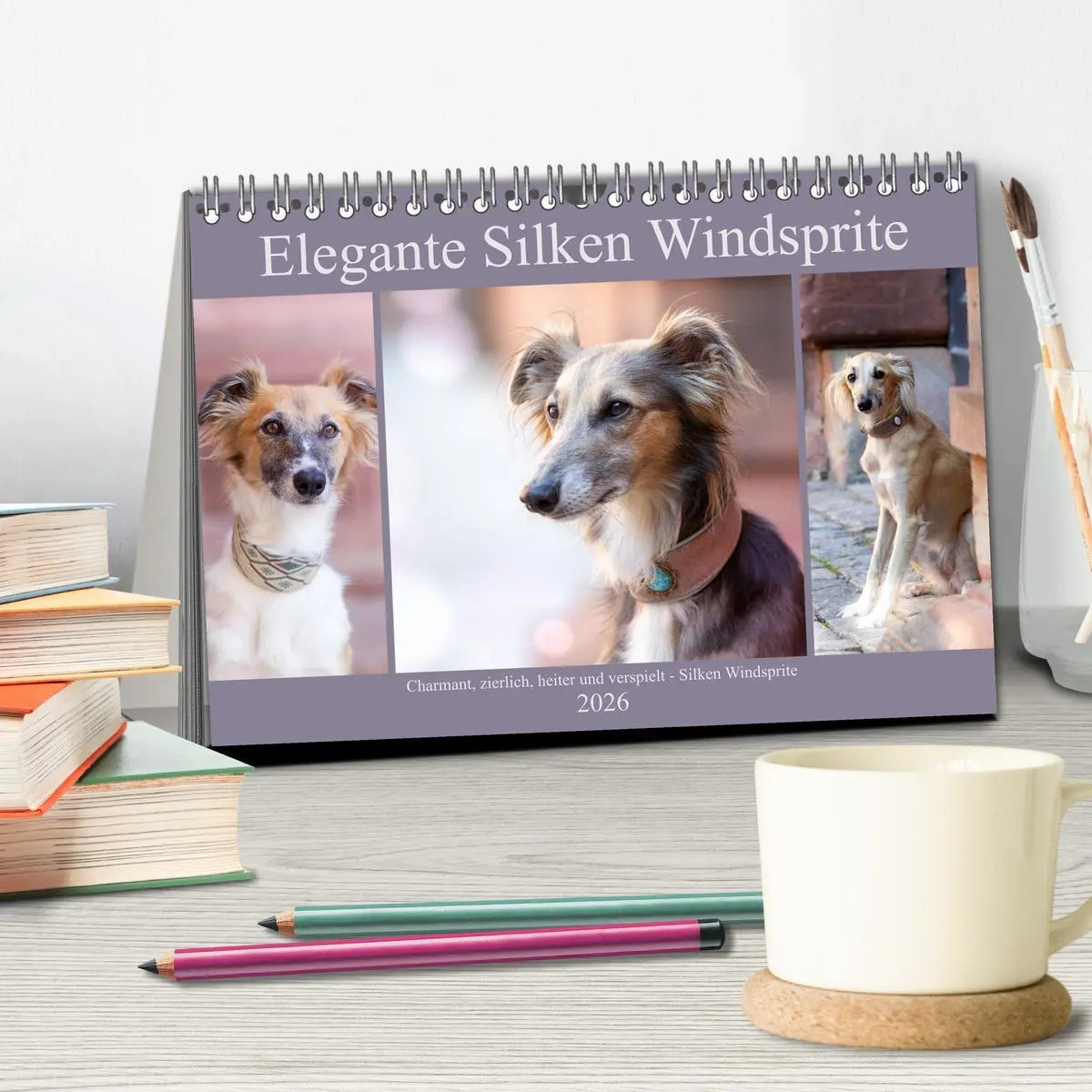 Bild: 9783457790410 | Elegante Silken Windsprite (Tischkalender 2026 DIN A5 quer),...