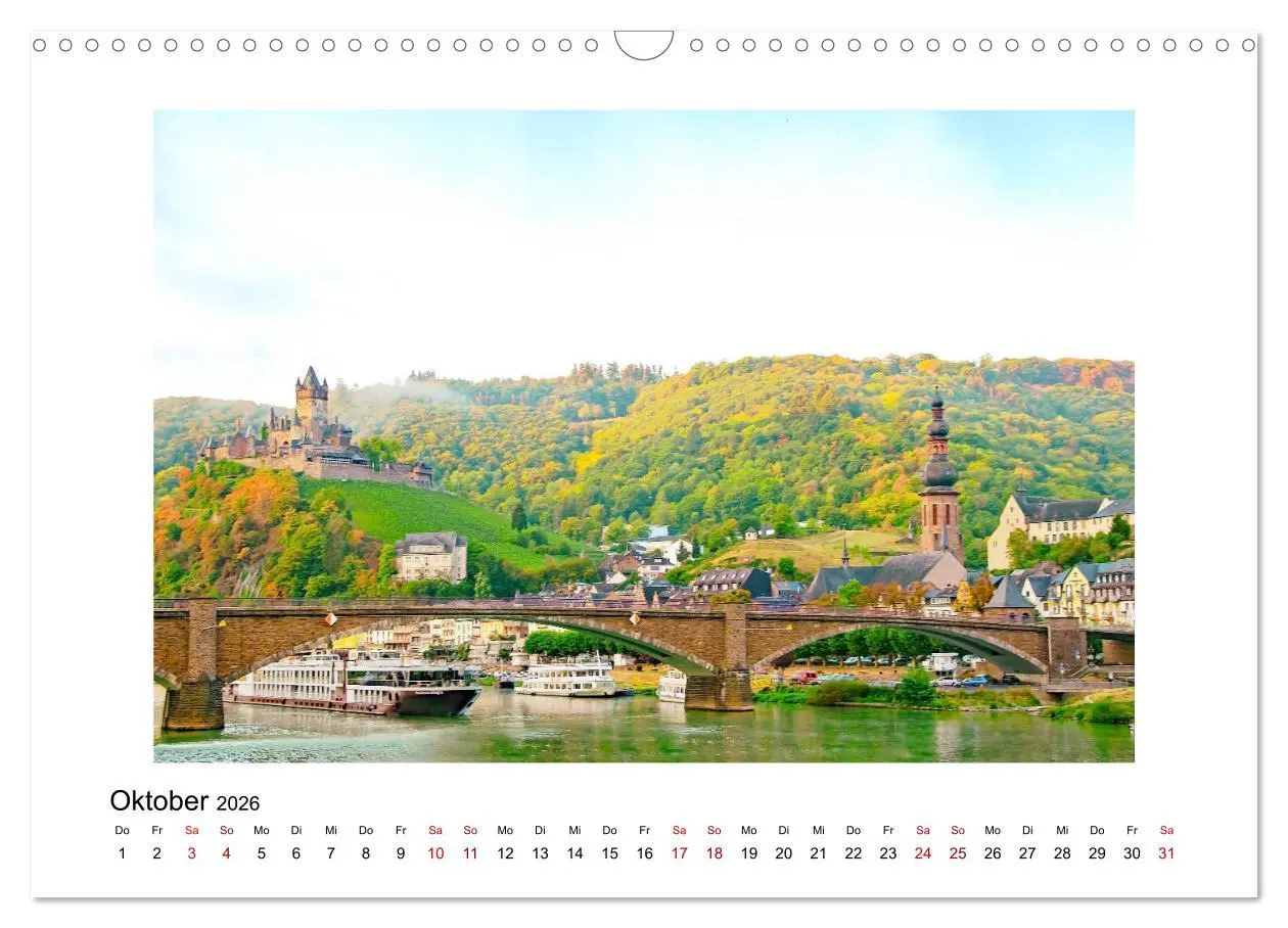 Bild: 9783457930410 | Cochem - an der Mosel (Wandkalender 2026 DIN A3 quer), CALVENDO...