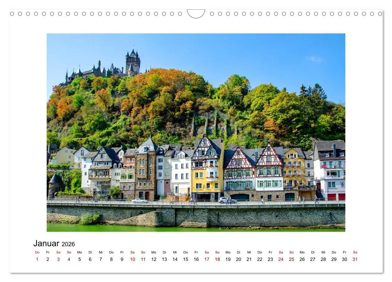 Bild: 9783457930410 | Cochem - an der Mosel (Wandkalender 2026 DIN A3 quer), CALVENDO...