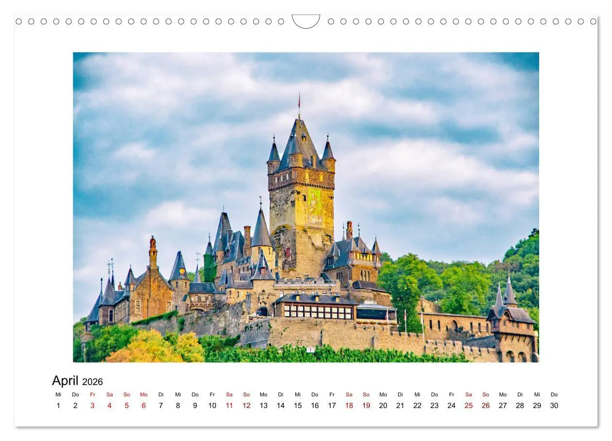Bild: 9783457930410 | Cochem - an der Mosel (Wandkalender 2026 DIN A3 quer), CALVENDO...