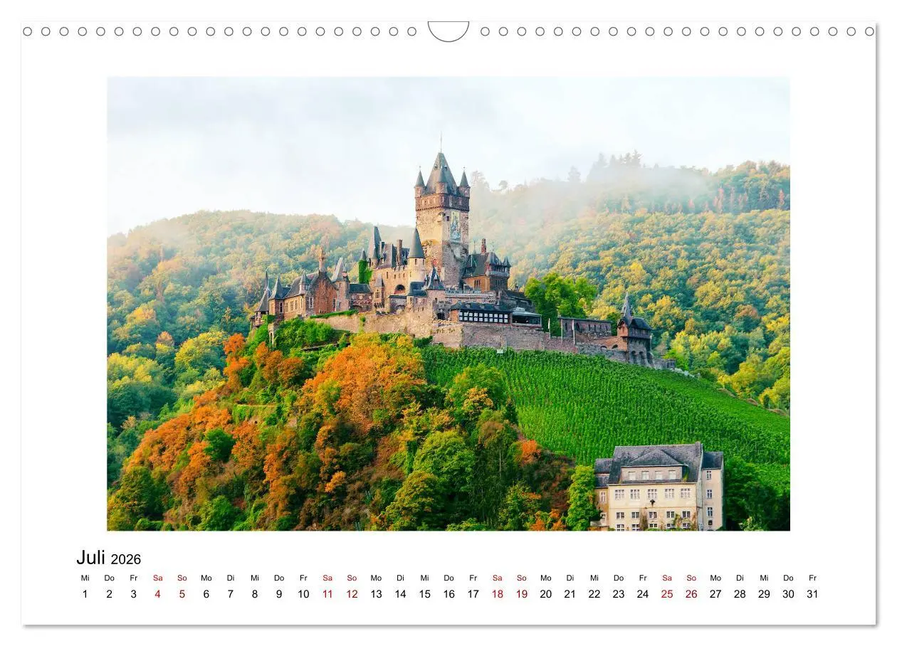 Bild: 9783457930410 | Cochem - an der Mosel (Wandkalender 2026 DIN A3 quer), CALVENDO...