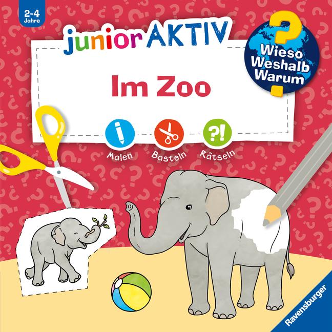 Cover: 9783473600410 | Wieso? Weshalb? Warum? junior AKTIV - Im Zoo | Oliver Kockmann | Buch
