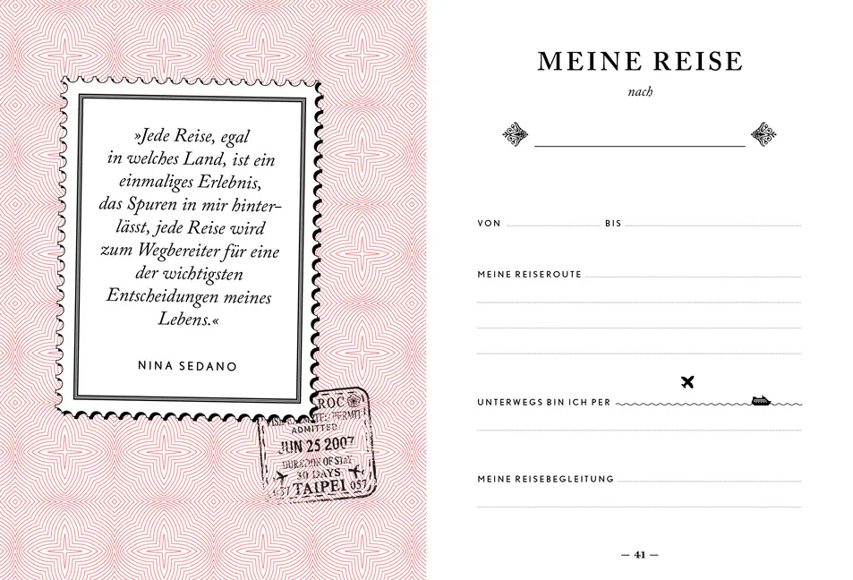 Bild: 9783959100410 | Unterwegs als Ländersammlerin | Mein Reisenotizbuch | Broschüre | 2015