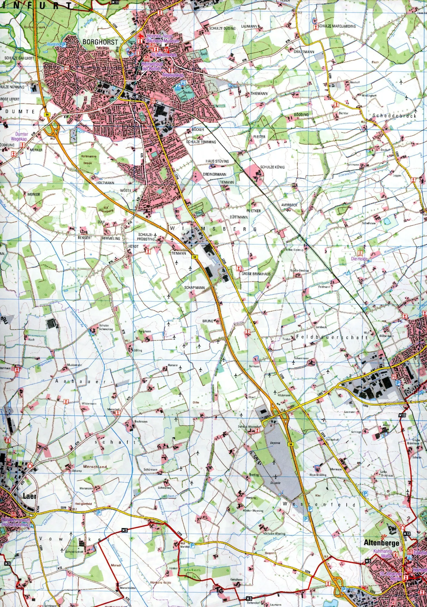 Bild: 9783959650410 | Münster und Umgebung 1:35.000 Wanderkarte NRW | NRW | (Land-)Karte