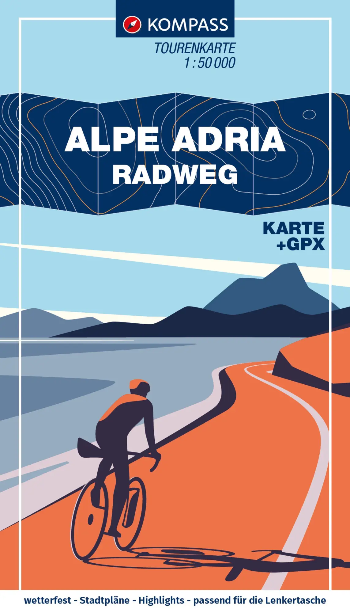 Cover: 9783991540410 | KOMPASS Fahrrad-Tourenkarte Alpe Adria Radweg 1:50.000 | Buch | 92 S.