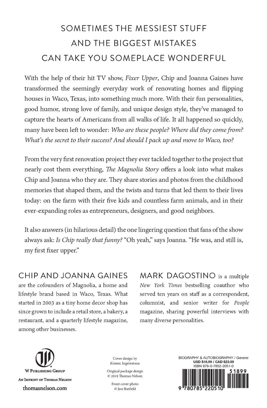 Rückseite: 9780785220510 | The Magnolia Story | Chip Gaines (u. a.) | Taschenbuch | Englisch