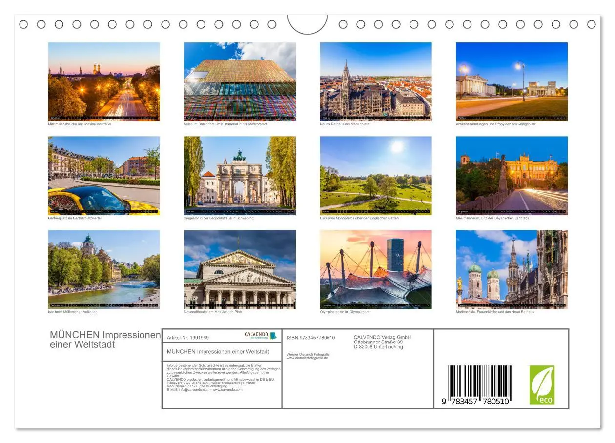 Bild: 9783457780510 | MÜNCHEN Impressionen einer Weltstadt (Wandkalender 2026 DIN A4...
