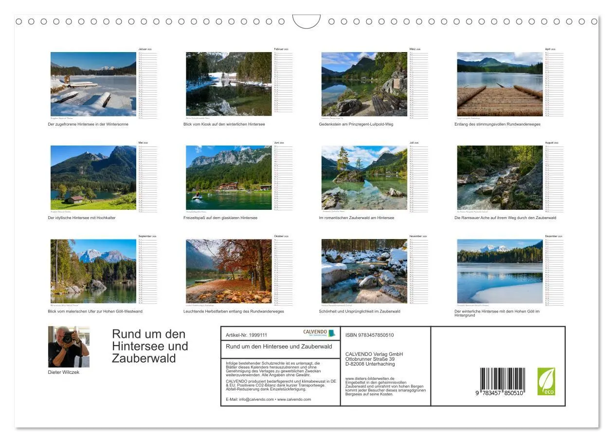 Bild: 9783457850510 | Rund um den Hintersee und Zauberwald (Wandkalender 2026 DIN A3...