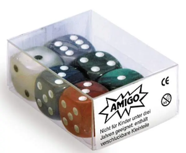 Cover: 4007396000610 | Würfel Perlmutt W06 Set gemischt (Spiel-Zubehör) | Spiel | Blister