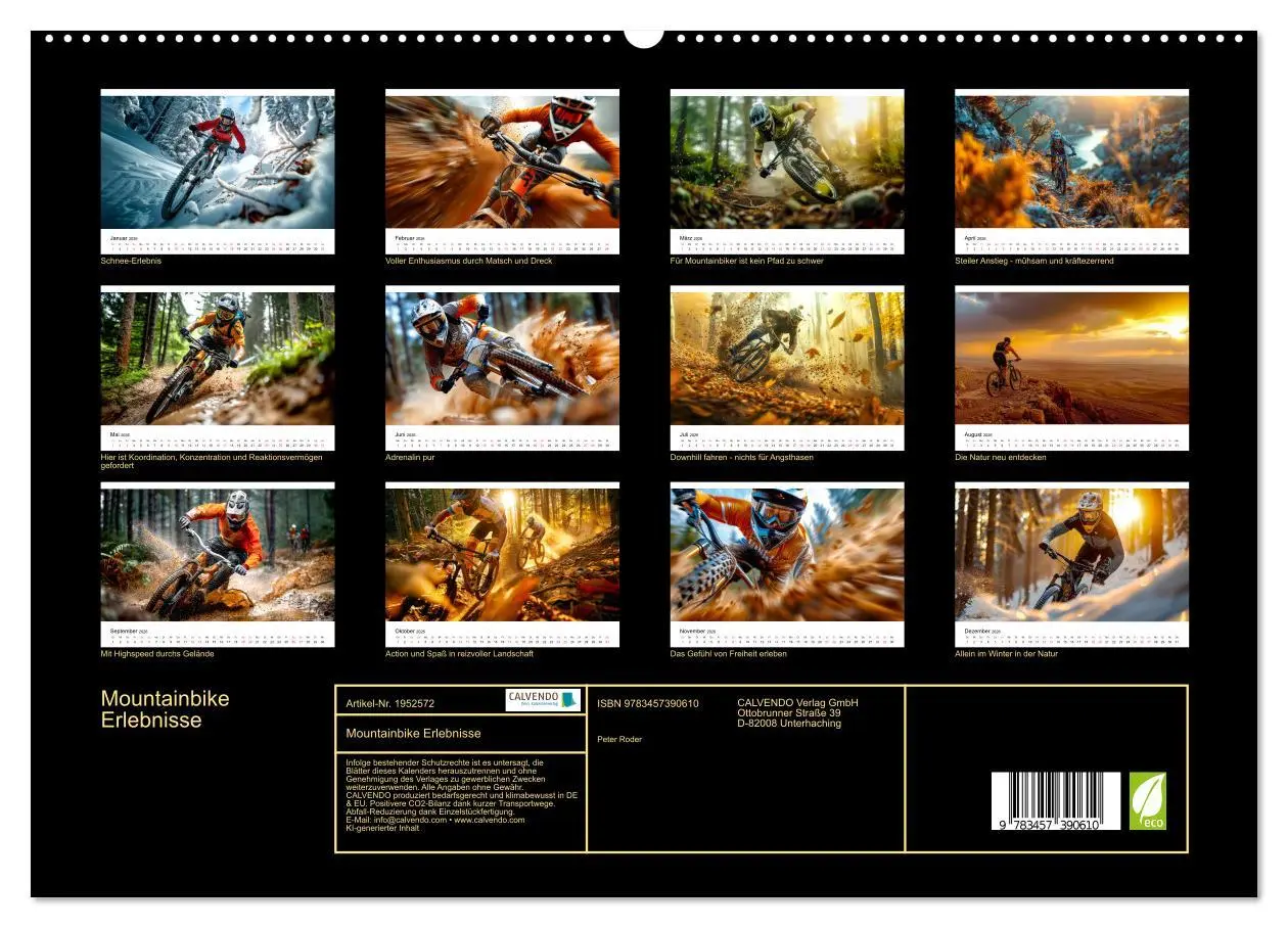 Bild: 9783457390610 | Mountainbike Erlebnisse (hochwertiger Premium Wandkalender 2026 DIN...