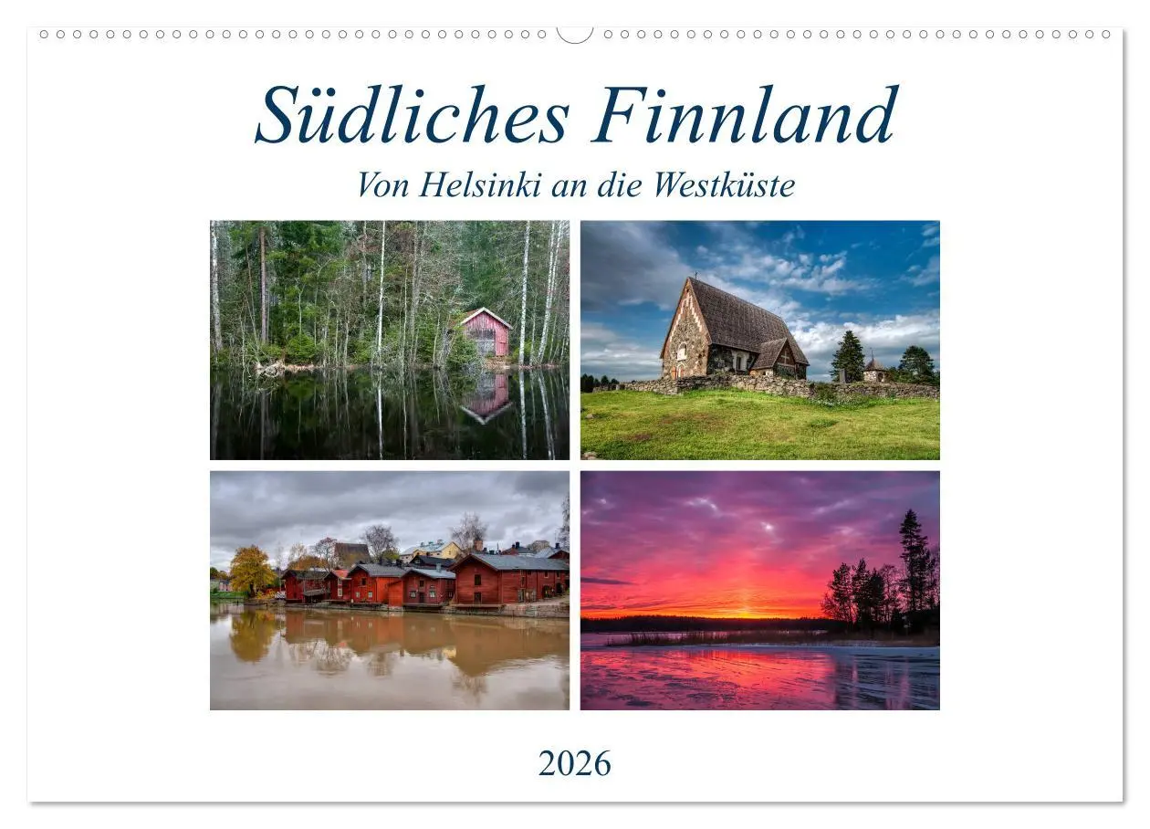 Cover: 9783457840610 | Südliches Finnland (Wandkalender 2026 DIN A2 quer), CALVENDO...