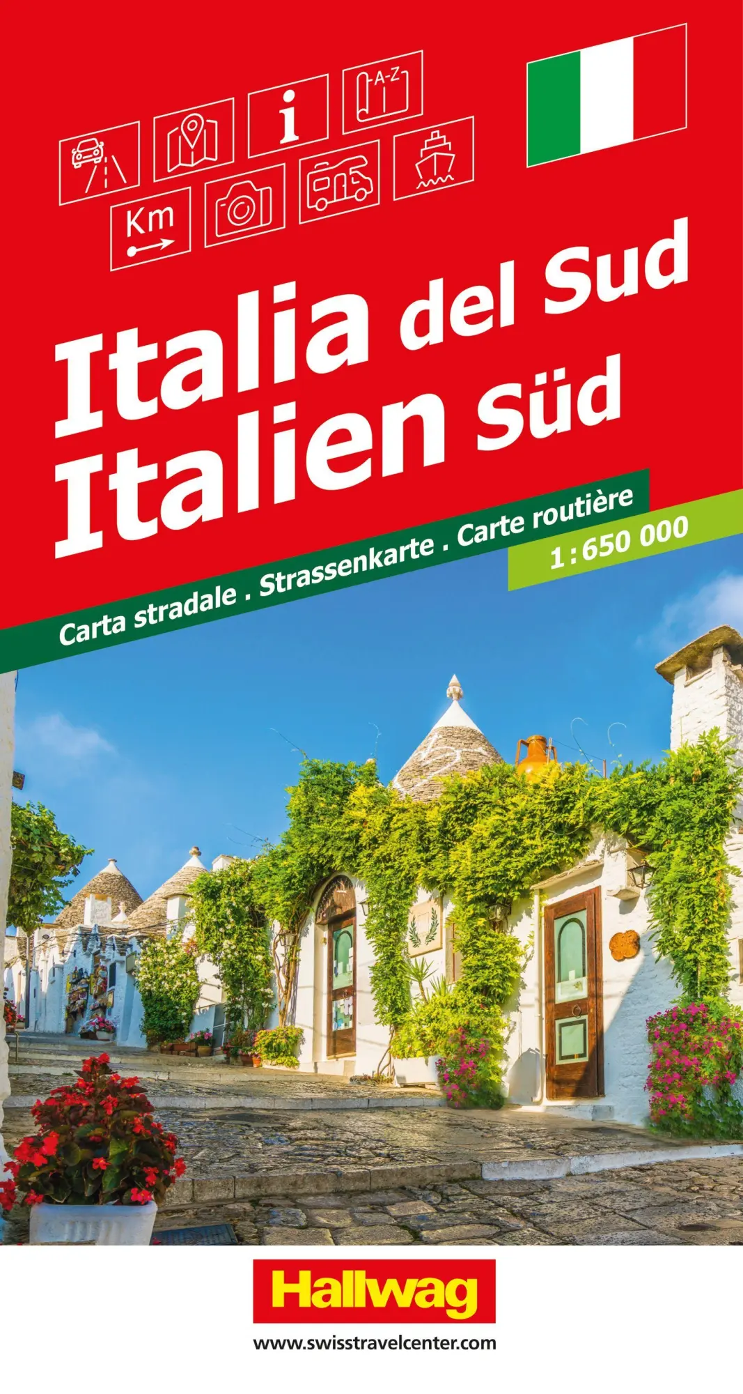 Cover: 9783828330610 | Hallwag Strassenkarte Italien Süd 1:650.000 | (Land-)Karte | Deutsch
