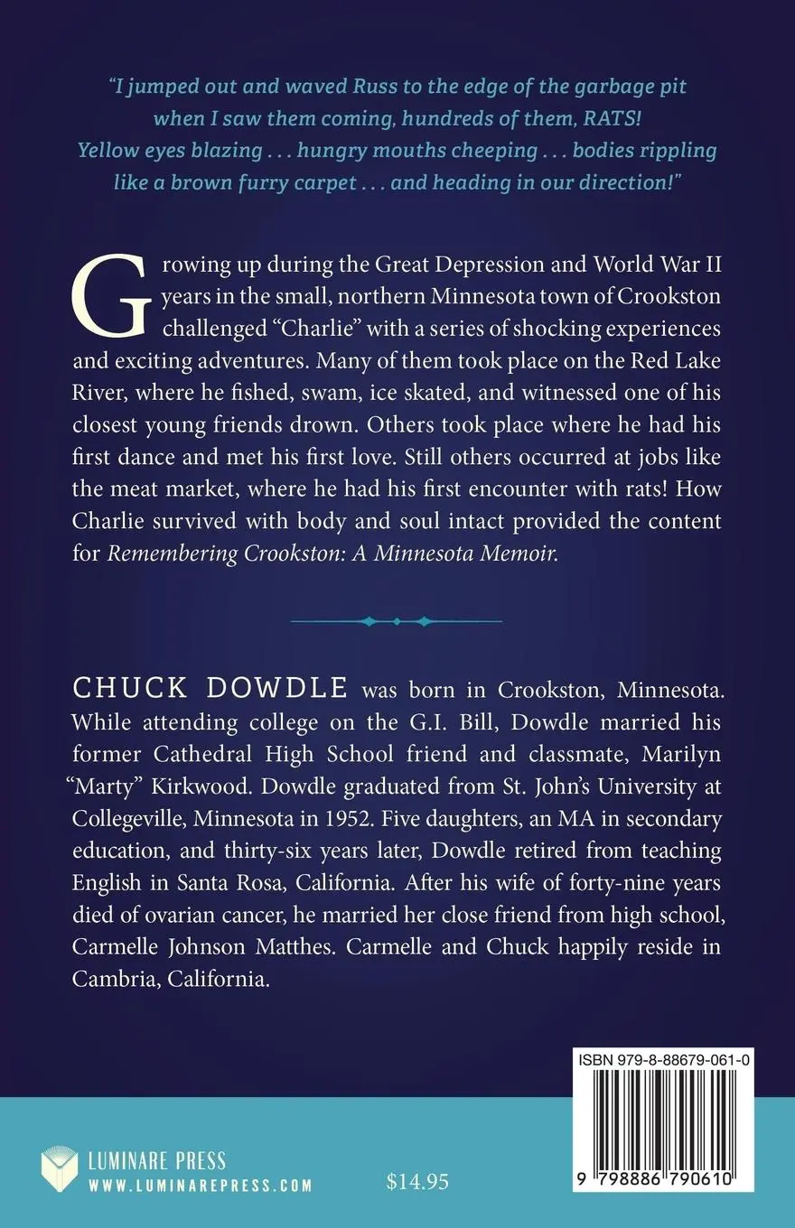 Rückseite: 9798886790610 | Remembering Crookston | A Minnesota Memoir | Chuck Dowdle | Buch