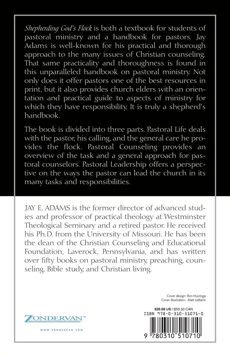 Rückseite: 9780310510710 | Shepherding God's Flock | Jay Edward Adams | Taschenbuch | Englisch