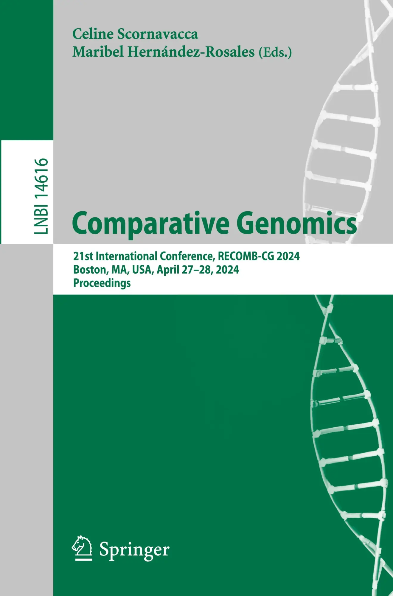Comparative Genomics: 21st International Conference, RECOMB-CG 2024, Boston, MA, USA, April 27–28, 2024, Proceedings (Lecture Notes in Bioinformatics, Band 14616)