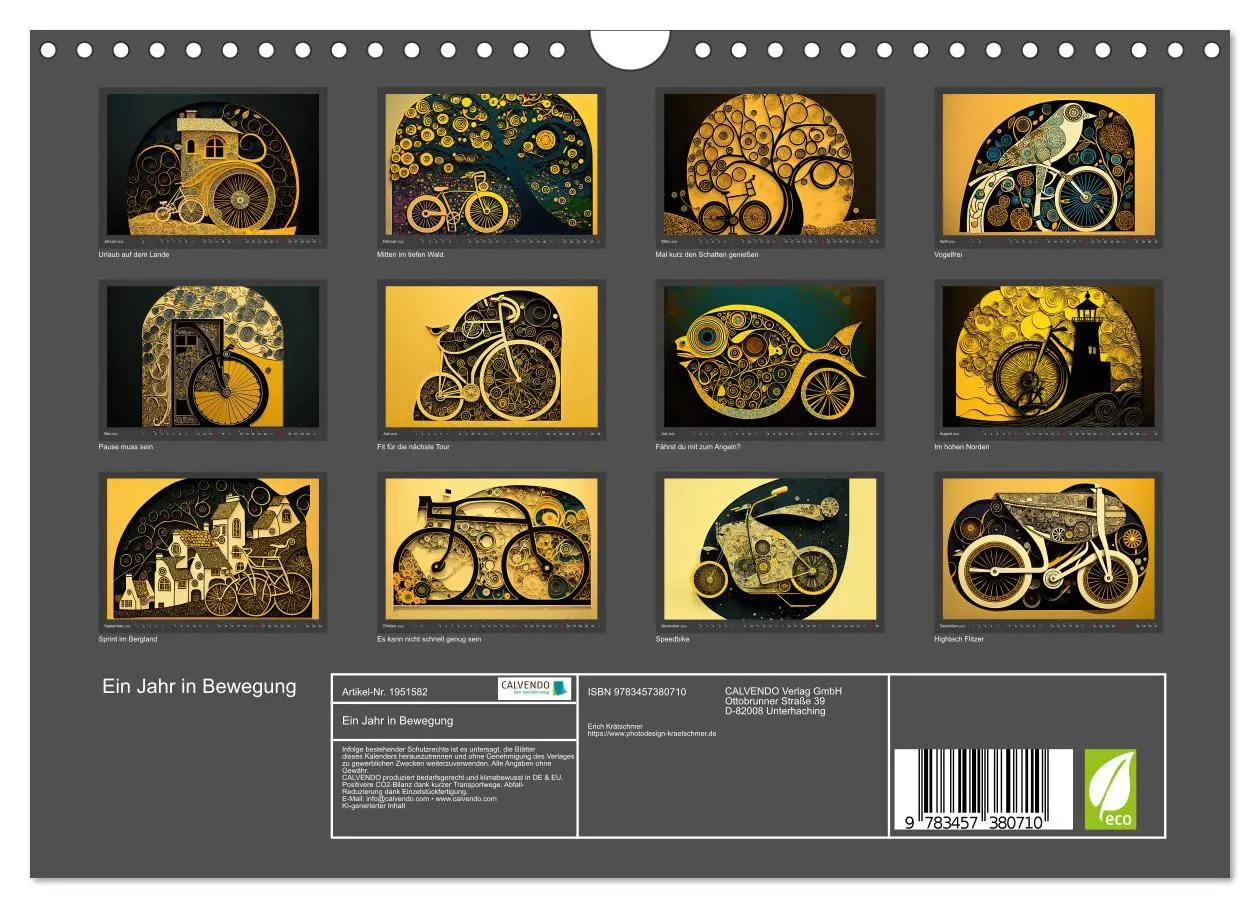 Bild: 9783457380710 | Ein Jahr in Bewegung (Wandkalender 2026 DIN A4 quer), CALVENDO...
