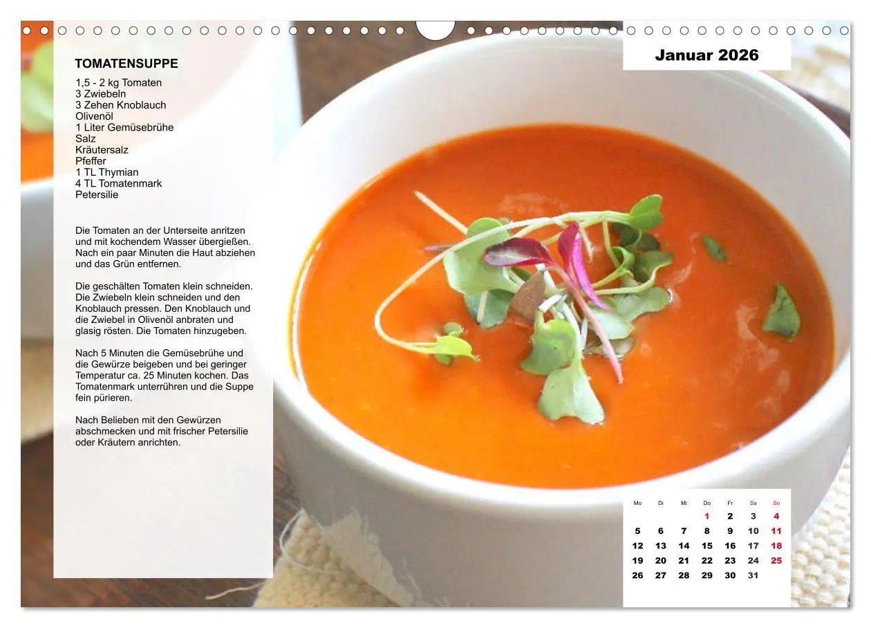 Bild: 9783457760710 | Aus der Suppenküche. Küchenkalender mit tollen Rezepten...