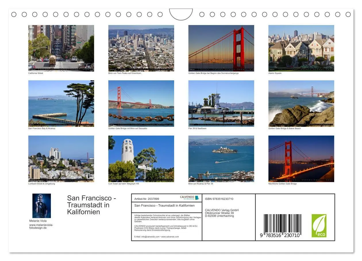 Bild: 9783516230710 | San Francisco - Traumstadt in Kalifornien (Wandkalender 2026 DIN A4...