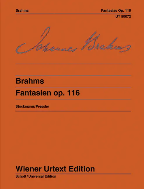Cover: 9783850550710 | Fantasies Op. 116 | Johannes Brahms | Wiener Urtext Edition | Buch