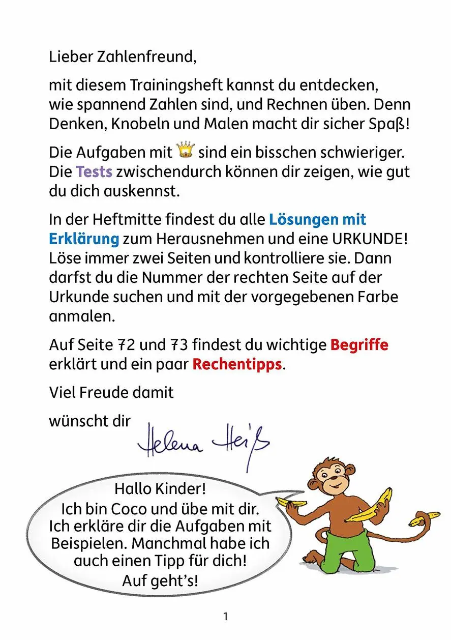 Bild: 9783881000710 | Mathe trainieren 1. Klasse | Helena Heiß | Broschüre | 104 S. | 2014