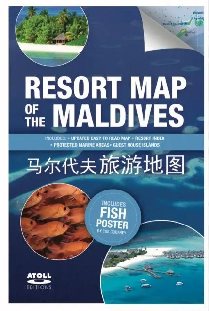 Cover: 9781876410810 | Resort Map of the Maldives | Tim Godfrey | (Land-)Karte | Englisch