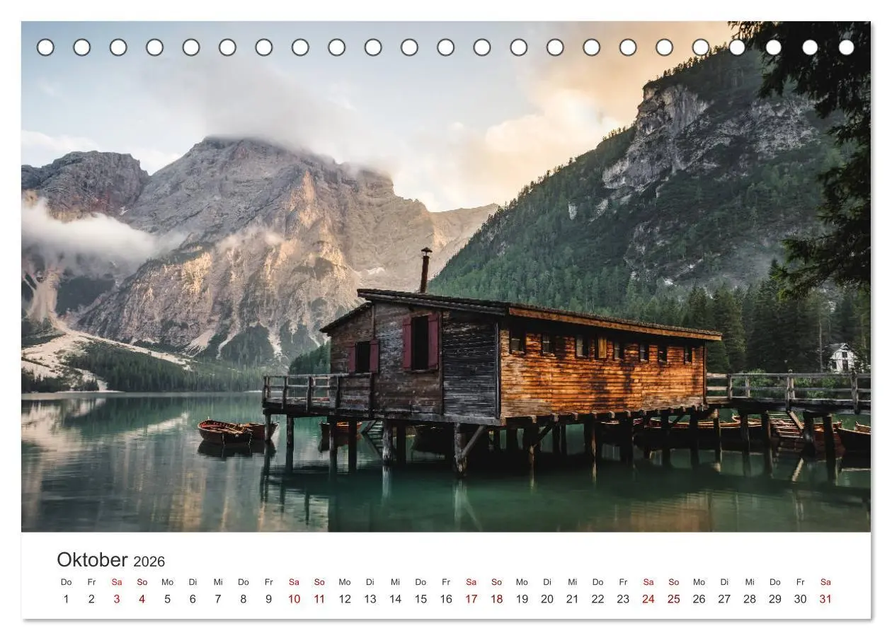 Bild: 9783457680810 | Südtirol - Das nördliche Italien. (Tischkalender 2026 DIN A5 quer),...