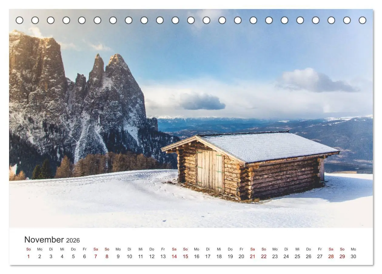 Bild: 9783457680810 | Südtirol - Das nördliche Italien. (Tischkalender 2026 DIN A5 quer),...
