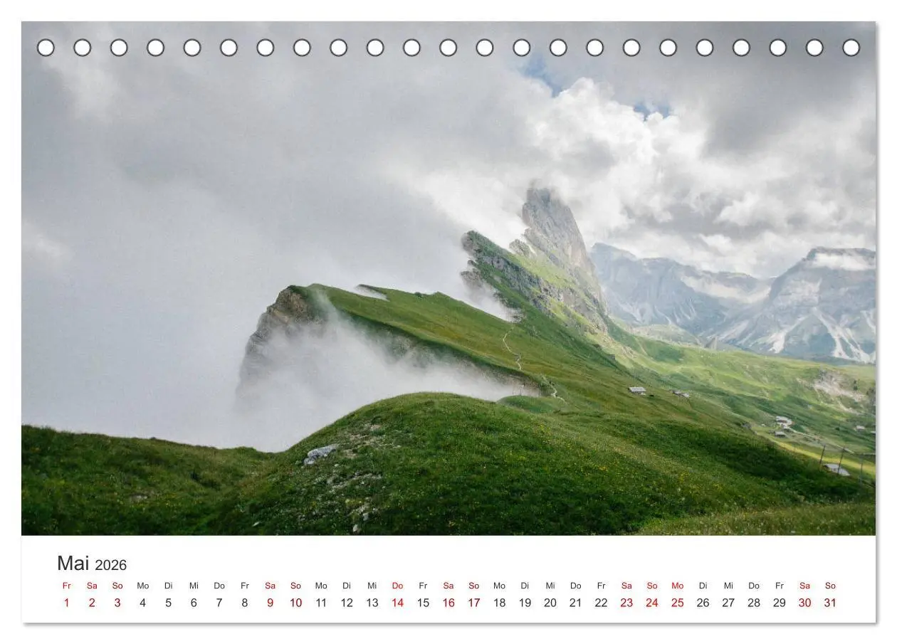 Bild: 9783457680810 | Südtirol - Das nördliche Italien. (Tischkalender 2026 DIN A5 quer),...