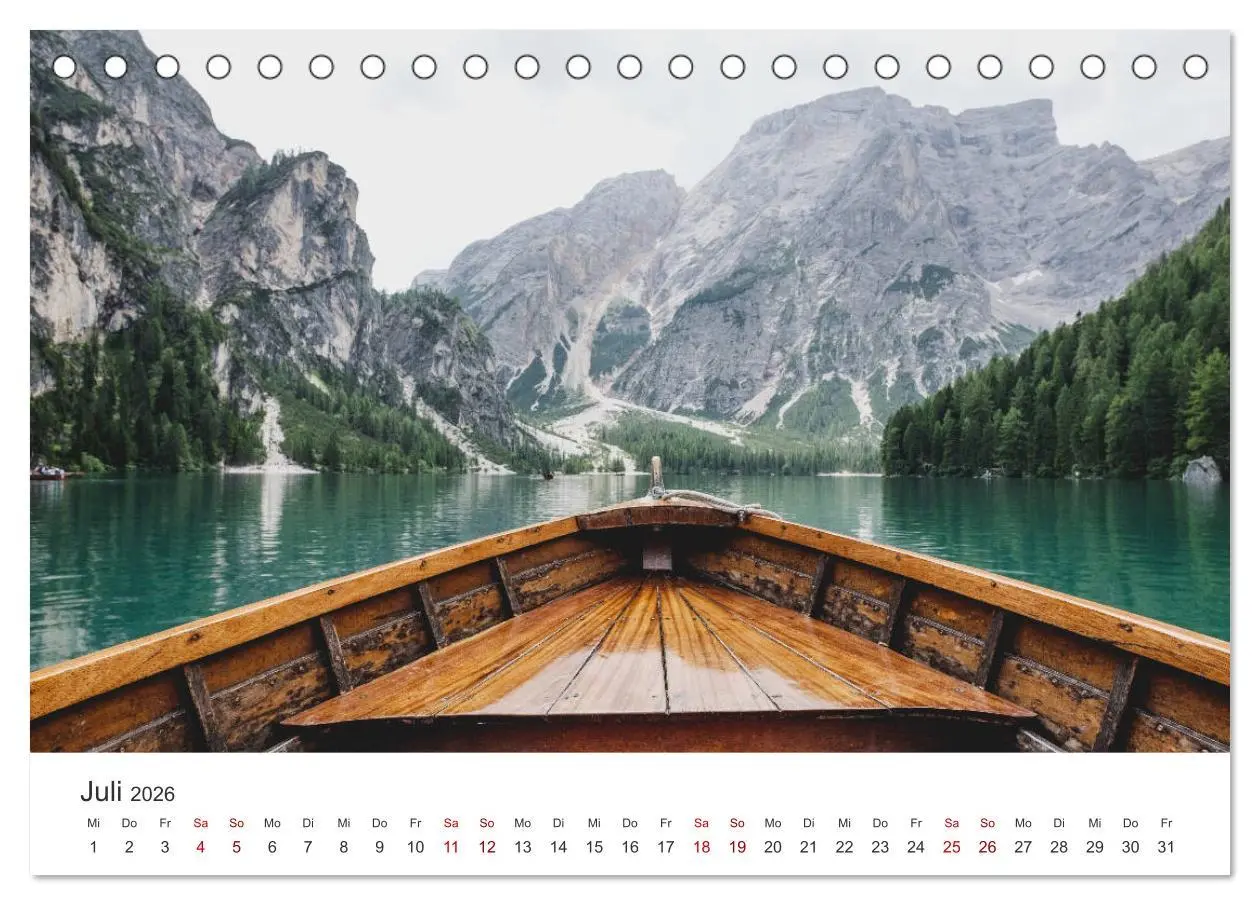 Bild: 9783457680810 | Südtirol - Das nördliche Italien. (Tischkalender 2026 DIN A5 quer),...
