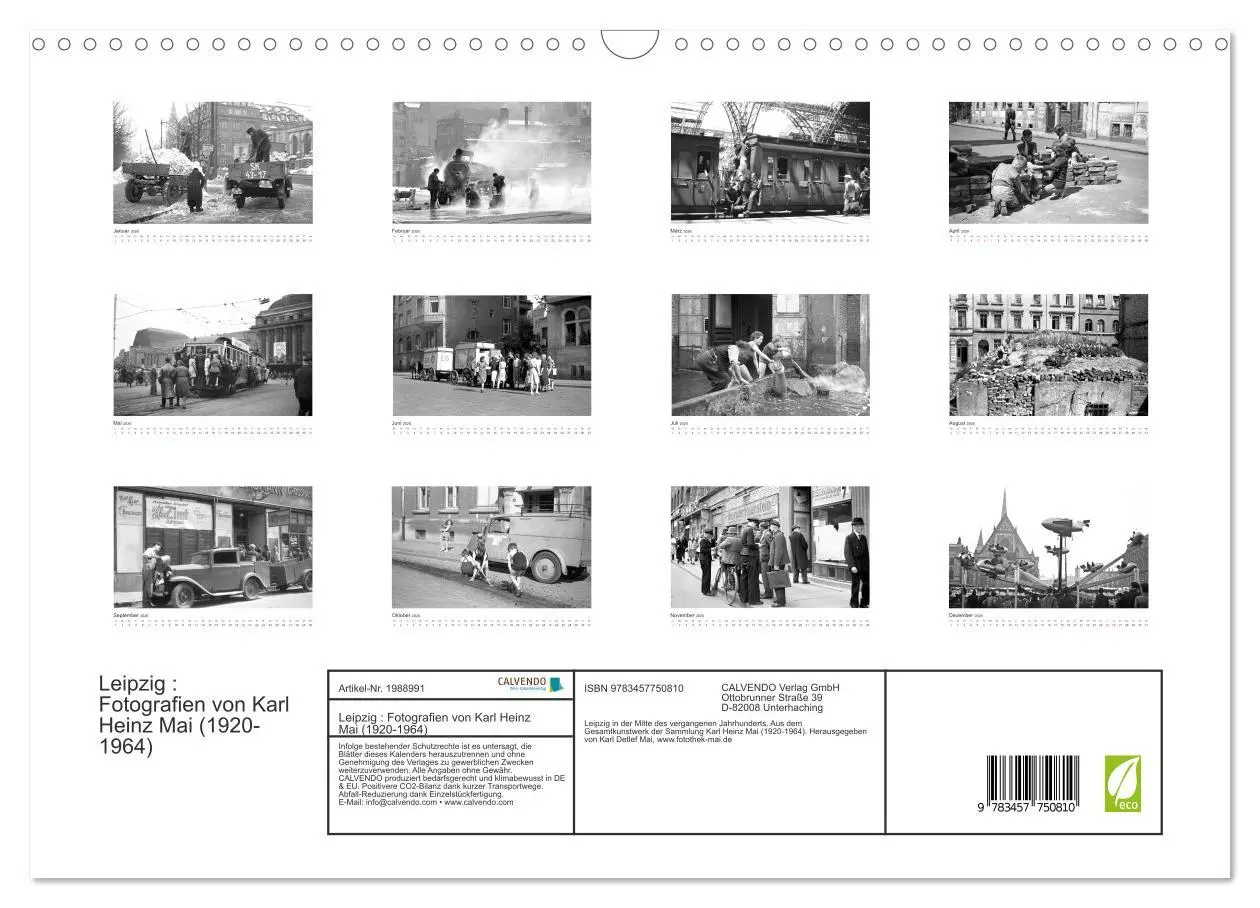 Bild: 9783457750810 | Leipzig : Fotografien von Karl Heinz Mai (1920-1964) (Wandkalender...
