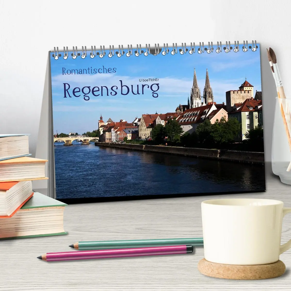 Bild: 9783516080810 | Romantisches Regensburg (Tischkalender 2026 DIN A5 quer), CALVENDO...