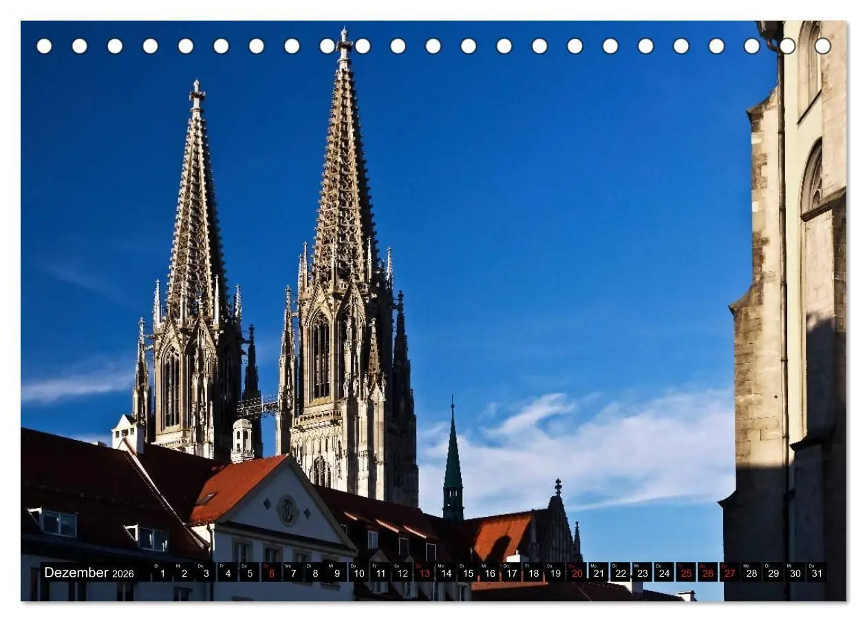 Bild: 9783516080810 | Romantisches Regensburg (Tischkalender 2026 DIN A5 quer), CALVENDO...