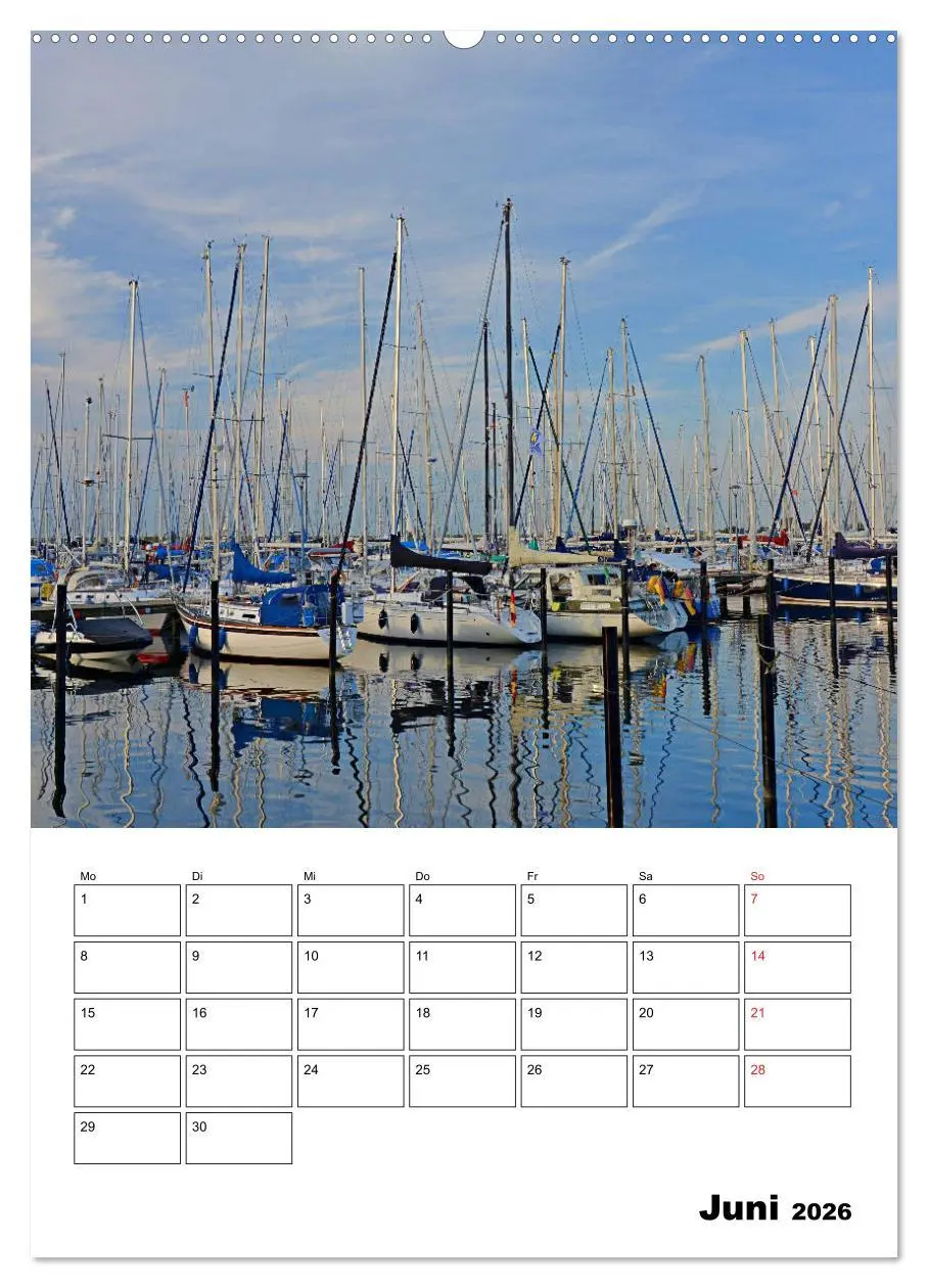 Bild: 9783516390810 | Marina Heiligenhafen (Wandkalender 2026 DIN A2 hoch), CALVENDO...