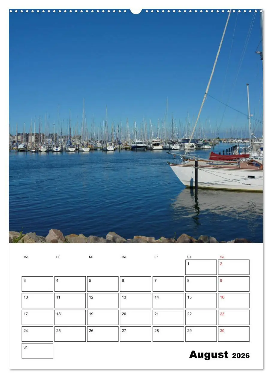 Bild: 9783516390810 | Marina Heiligenhafen (Wandkalender 2026 DIN A2 hoch), CALVENDO...