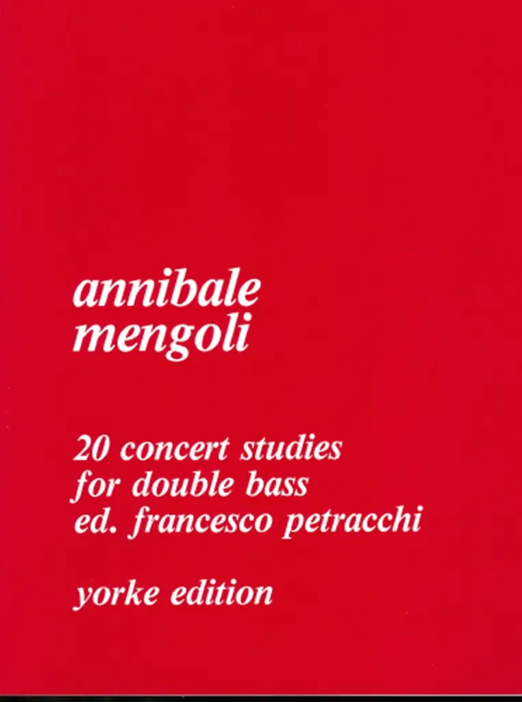 Cover: 9790570590810 | 20 Concert Studies For Double Bass | Annibale Mengoli | Buch