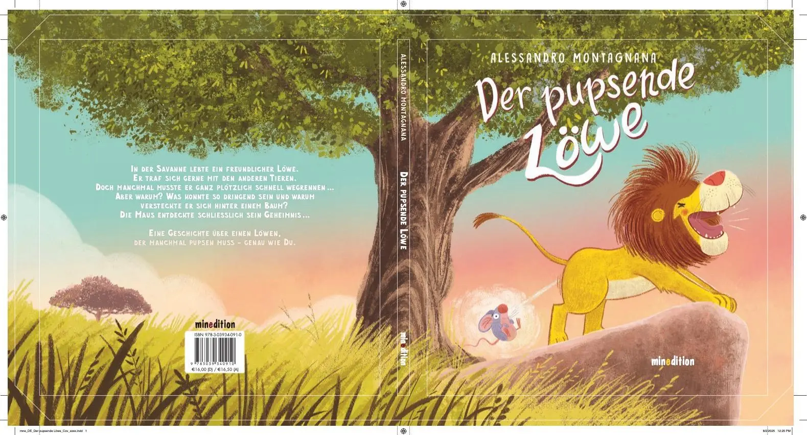 Rückseite: 9783039340910 | Der pupsende Löwe | Alessandro Montagnana | Buch | 32 S. | Deutsch