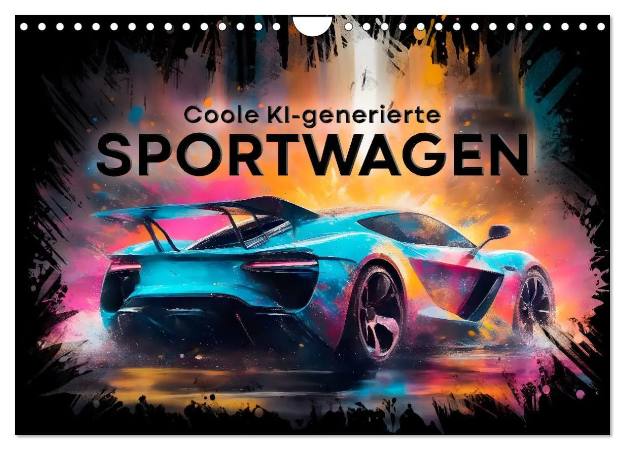Cover: 9783457360910 | Coole KI-generierte SPORTWAGEN (Wandkalender 2026 DIN A4 quer),...