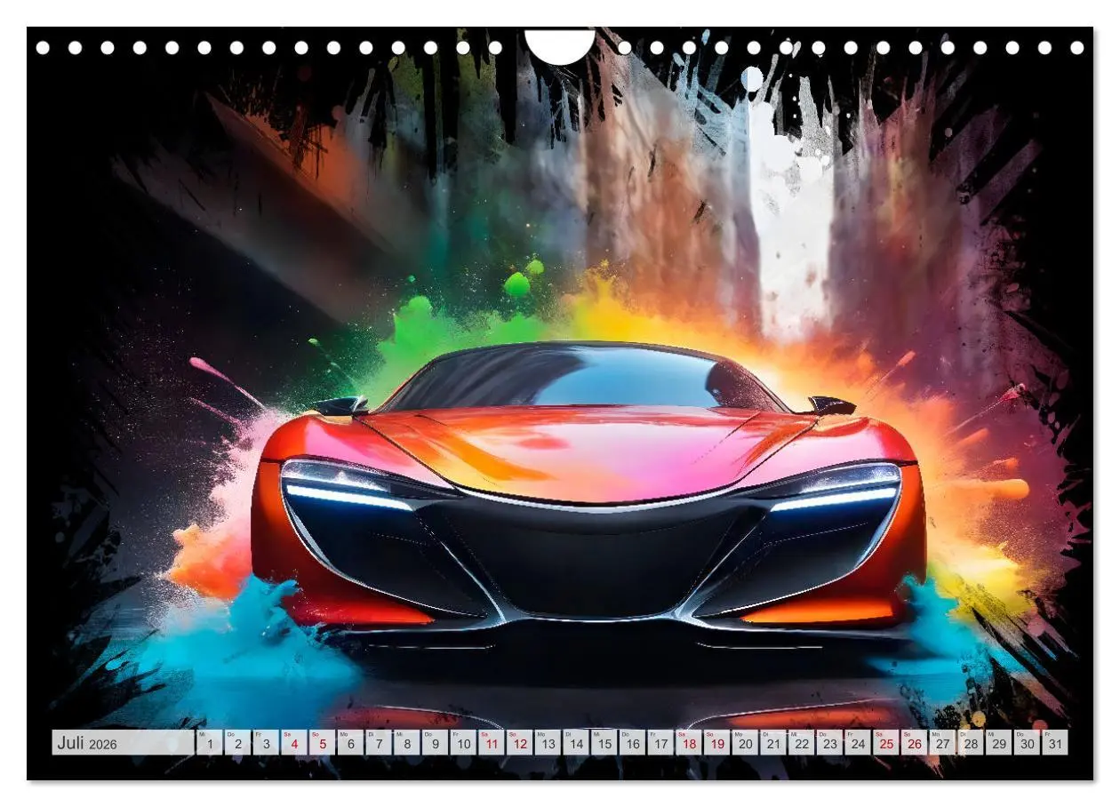 Bild: 9783457360910 | Coole KI-generierte SPORTWAGEN (Wandkalender 2026 DIN A4 quer),...