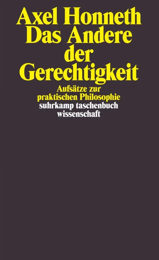 Cover: 9783518290910 | Das Andere der Gerechtigkeit | Aufsätze zur praktischen Philosophie