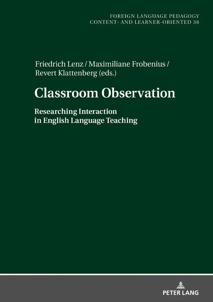 Cover: 9783631810910 | Classroom Observation | Friedrich Lenz (u. a.) | Buch | Gebunden