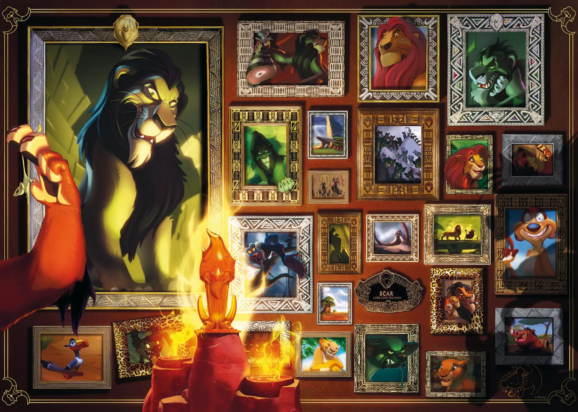 Cover: 4005555001010 | Erwachsenenpuzzle 1000 Teile - Disney Villainous - Scar | Spiel | 2024