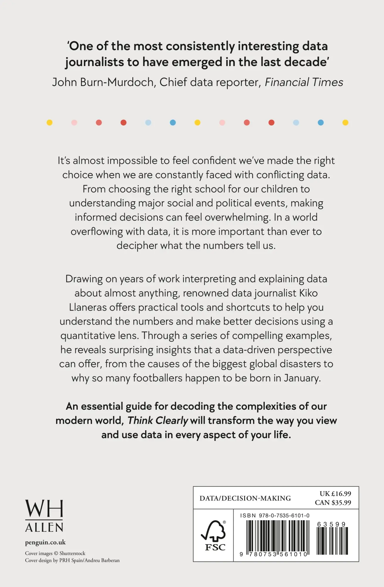 Rückseite: 9780753561010 | Think Clearly | Eight Simple Rules to Succeed in the Data Age | Buch